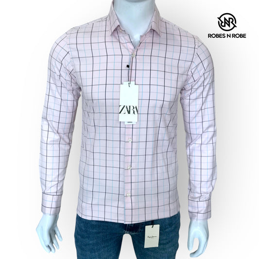 ZARA CHECK SHIRT SLIM FIT