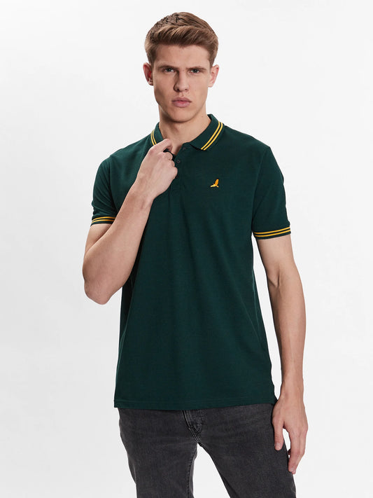 BRAVE SOUL LONDON POLO WITH COLLAR STRIPE