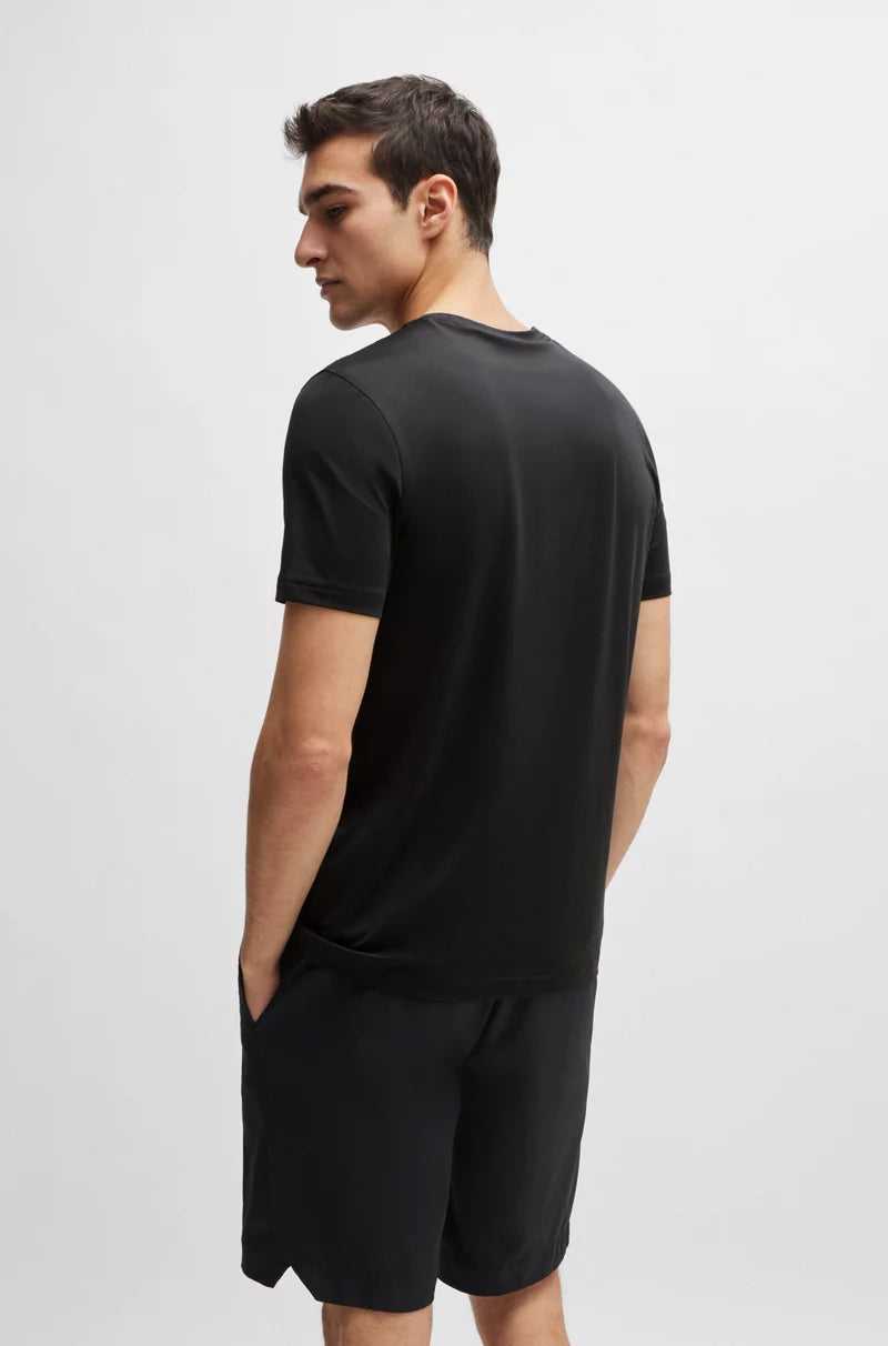 BOSS PERFORMANCE STRETCH T-SHIRT WITH DECORATIVE REFLECTIVE LOGO