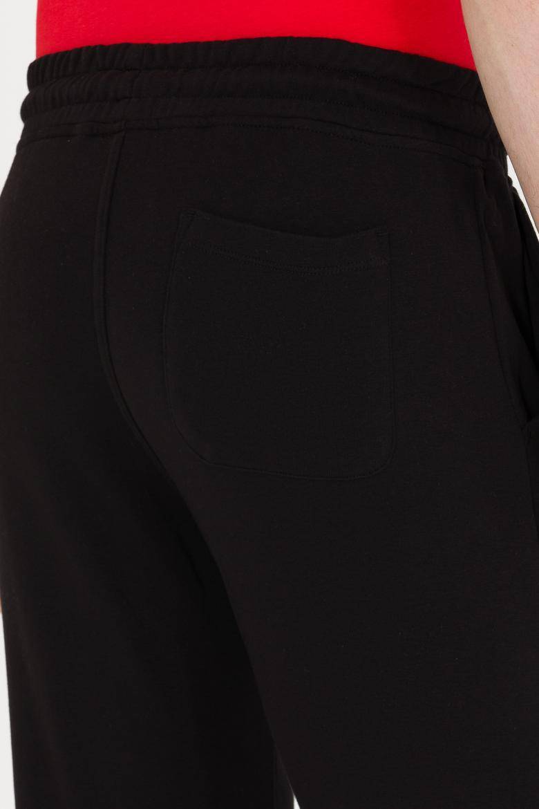 USPA MEN'S BLACK JOGGER TROUSERS