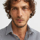 H&M GINGHAM CHECK SLIM-FIT EASY IRON SHIRT
