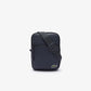 LACOSTE Men's Coated Canvas Small Flat Crossbody Bag Navy