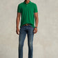RALPH LAUREN SMALL PONY MESH POLO CUSTOM SLIM FIT DARK GREEN