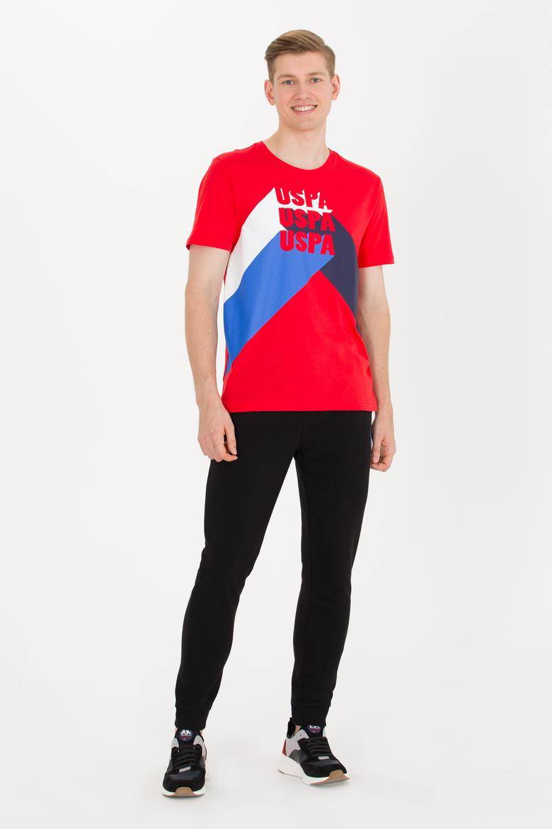 USPA MEN'S BLACK JOGGER TROUSERS