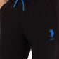 USPA MEN'S BLACK JOGGER TROUSERS