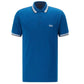 HUGO BOSS MEN'S REGULAR FIT ORGANIC COTTON POLO SHIRT WITH CONTRAST LOGO DETAILS