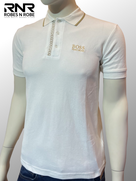 HUGO BOSS WHITE POLO