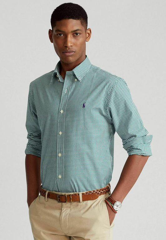 RALPH  LAUREN GINGHAM CHECK GREEN