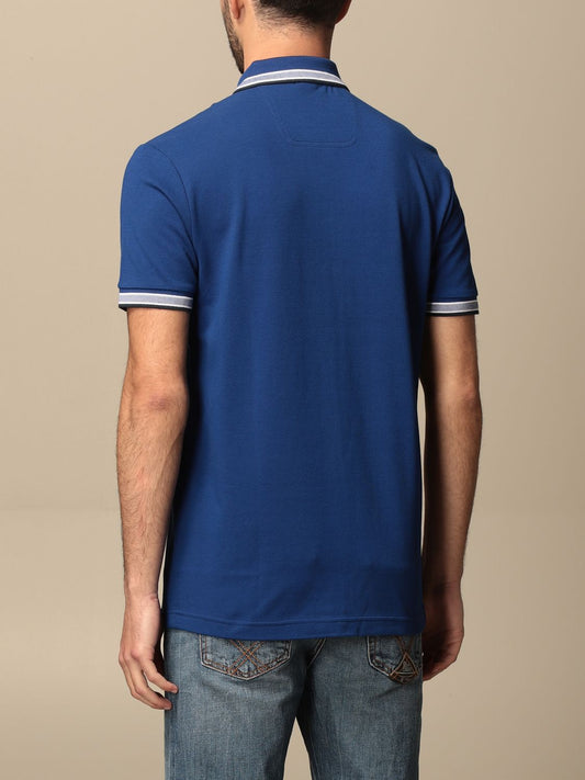 HUGO BOSS REGULAR FIT ORGANIC COTTON POLO SHIRT WITH CONTRAST LOGO DETAILS