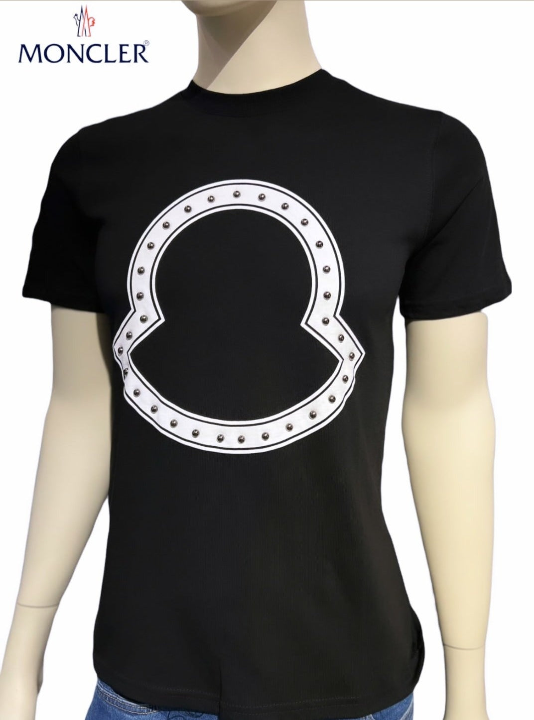 MONCLER CREW NECK T-SHIRT - BLACK