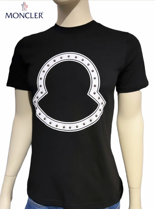 MONCLER CREW NECK T-SHIRT - BLACK