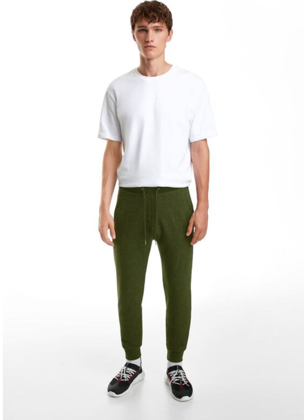 ZARA MAN TEXTURE OLIVE GREEN JOGGER TROUSER – ROBES N ROBE