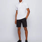 HUGO BOSS WHITE REGULAR FIT ORGANIC-COTTON POLO SHIRT WITH CONTRAST LOGO DETAILS