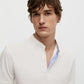 MASSIMO DUTTI POLO STAND UP COLLAR T-SHIRT