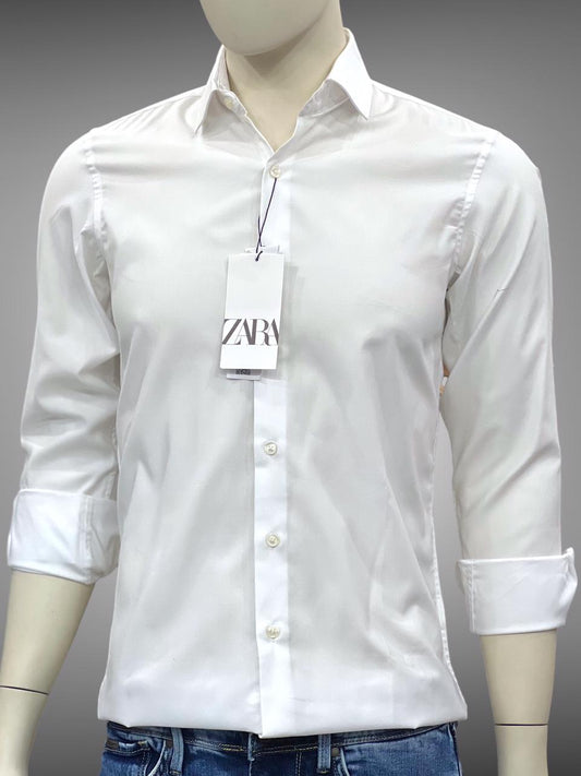 ZARA MAN WHITE SHIRT SLIM FIT