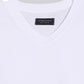 LEFTIES BASIC V NECK TEES - WHITE