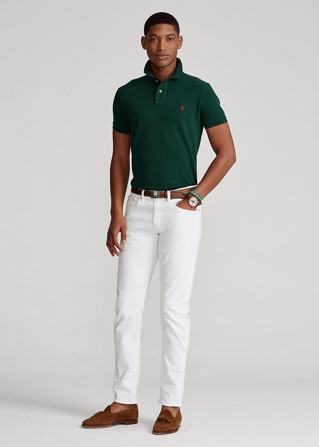 RALPH LAUREN SMALL PONY POLO - GREEN